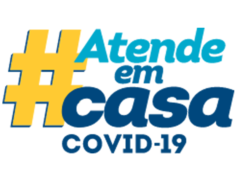 Logomarca do Atende em Casa Covid-19