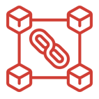 ícone de blockchain